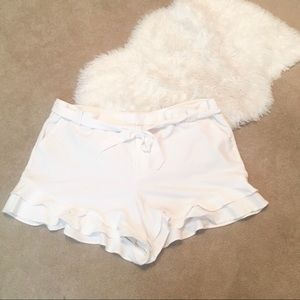 Eloquii tie waist ruffle shorts size 28!